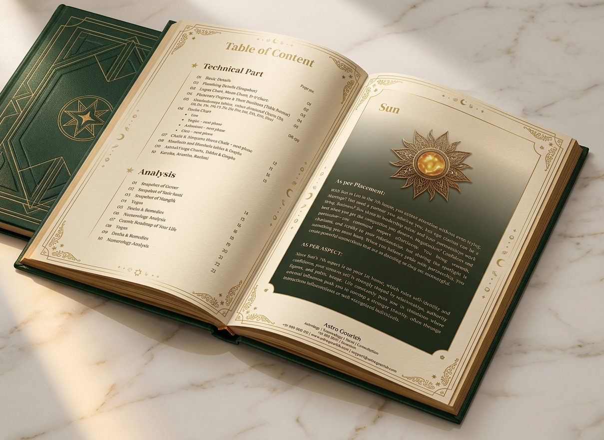 Kundli report pages
